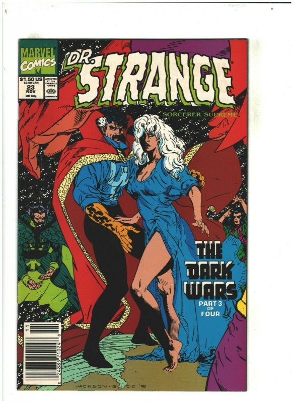 Dr. Strange #23 VF/NM 9.0 Newsstand Marvel Comics 1990 The Dark Wars pt.3