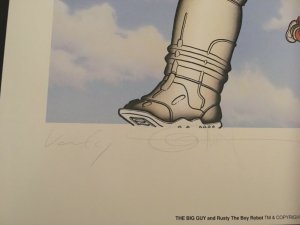 THE BIG GUY AND RUSTY THE BOY ROBOT Poster, Signed by Frank Miller, Geof Darrow