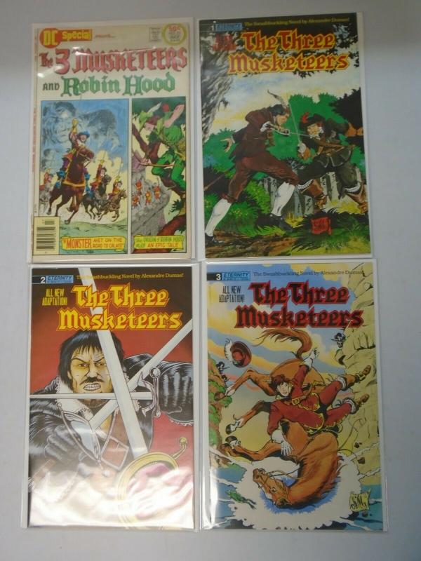 The Three Musketeers set of 3 + DC Special 8.0 VF + 6.0 FN (1976+88)