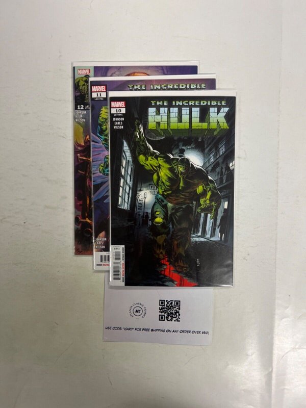 3 Hulk Marvel Comic Books # 10 11 12 Avengers Defenders Iron Man Thor 24 JS63