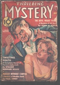 Thrilling Mystery 1/1938-Weird menace & black terror stories-Parkhurst interi...