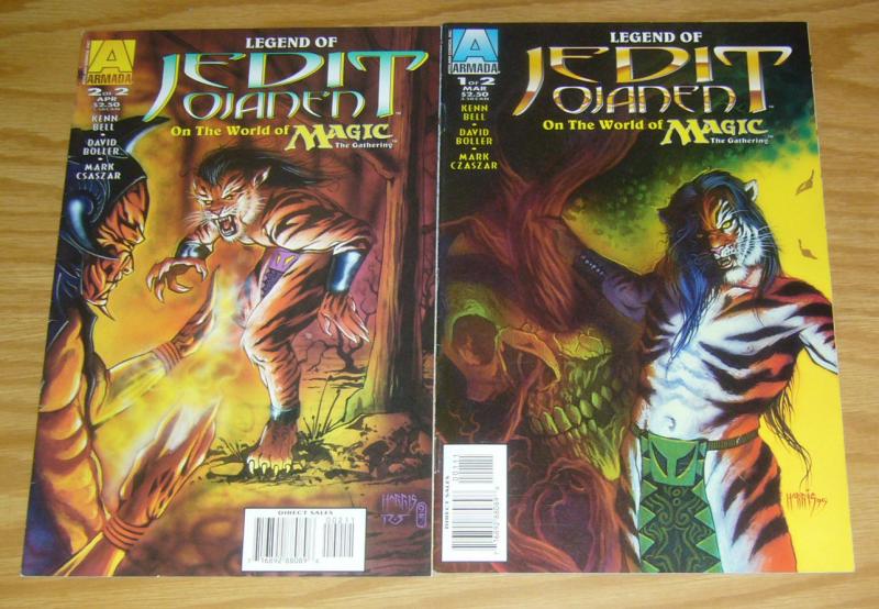 Legend of Jedit Ojanen on the World of Magic the Gathering #1-2 VF/NM complete 