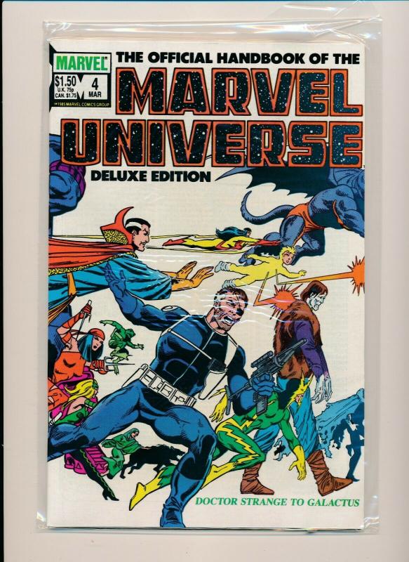 Set of-12 MARVEL UNIVERSE HANDBOOK DELUXE EDITION#1-11 VF (PF749) 