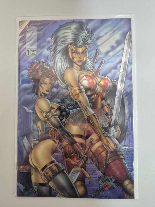 Avengelyne #1 - 2 Chromium Variants  (Maximum Press May 1995) Near Mint
