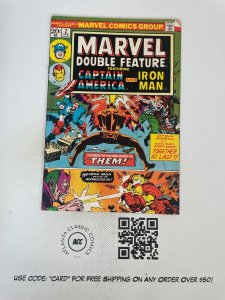 Marvel Double Feature #2 VG/FN Comic Book Captain America Iron Man X-Men 18 J224