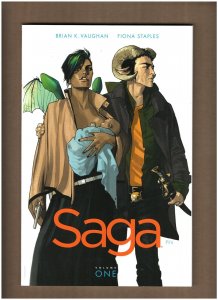 Saga Volume One Graphic Novel Softcover Image Brian K. Vaughan 2015 NM- 9.2