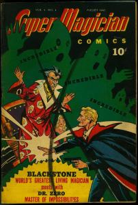 Super Magician Comics Vol 4 #4 1945- Blackstone the Magician v Dr Zero