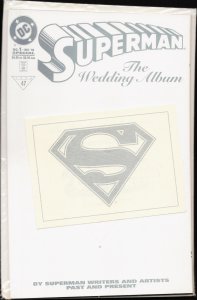 Superman : The Wedding Album Embossed Card Cover (1996) Superman