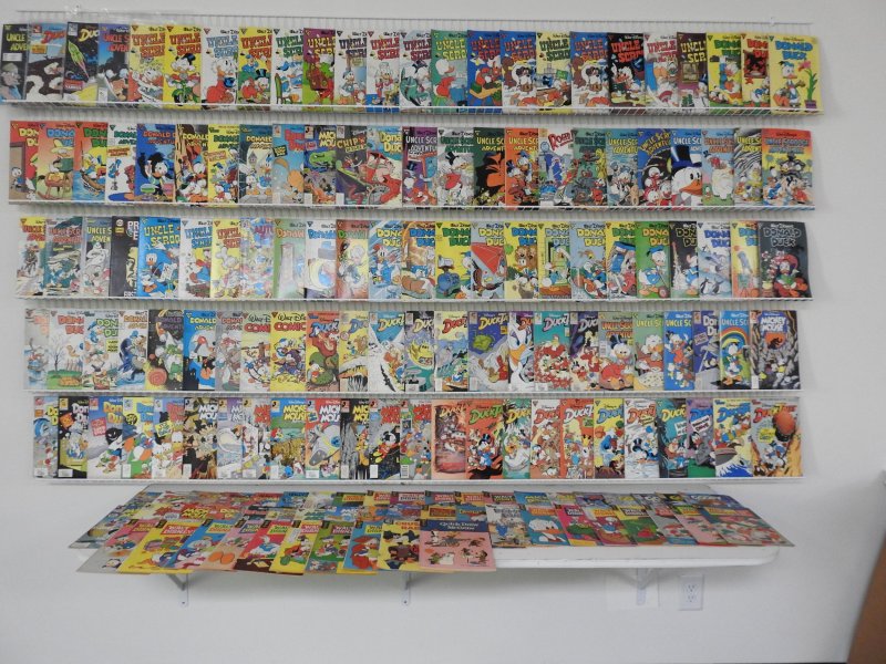 Huge Lot of 170 Comics W/ Uncle Scrooge, Donald Duck, Mickey Mouse! Avg. FN