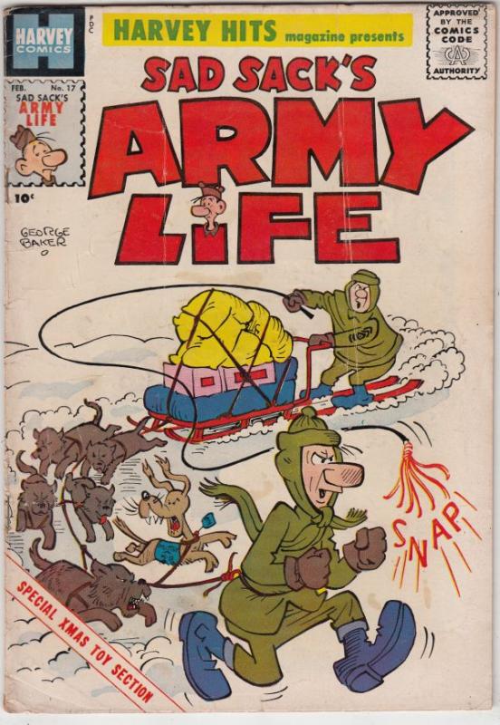 Sad Sack, Harvey Hits #17 (Feb-59) VG+ Affordable-Grade Sad Sack, Sarge, The ...