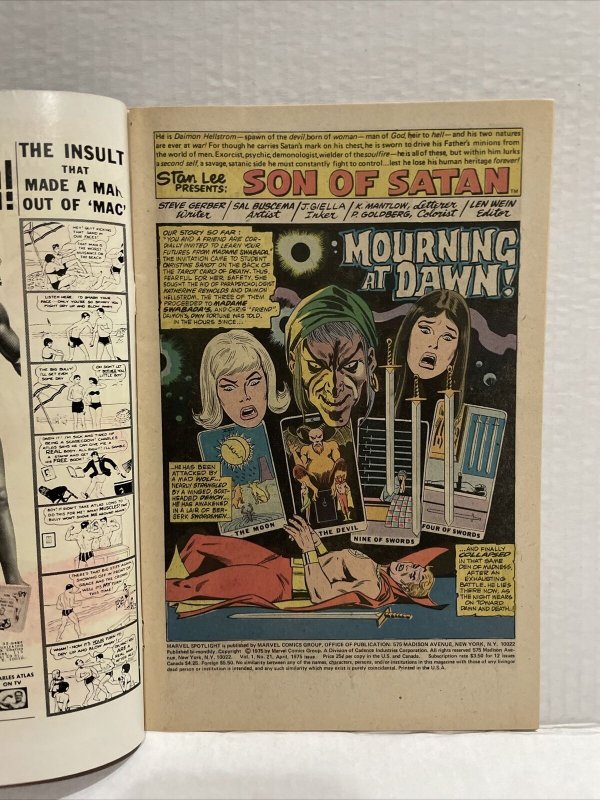 Marvel Spotlight On Son of Satan #21 (B)