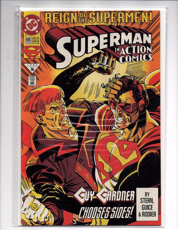 DC Comics Action Comics #688 Reign of the Supermen, Part 5 Guy Gardner