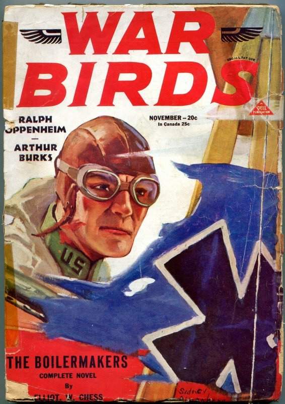 War Birds Pulp November 1931- Boilermakers- Arthur Barks FAIR