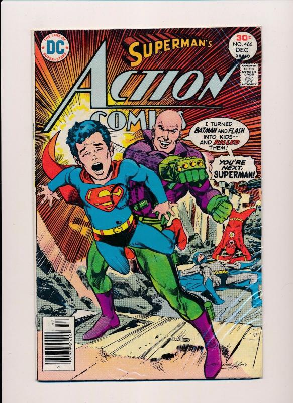 Lot of 5-DC Action Comics #464/466/467/468/469 SUPERMAN VG/FINE (SRU158)