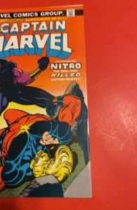 Captain Marvel #34 (1974) vs Nitro