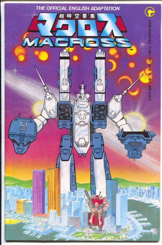 Macross #1 1984-Comico-1st issue-glossy cover-FN