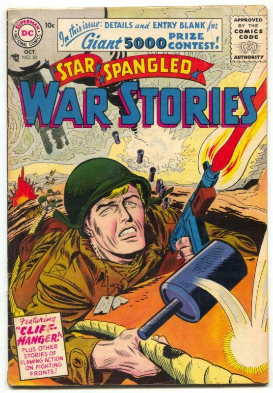Star Spangled War Stories #50 1956- DC Silver Age War comic VG+