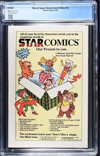 Marvel Super Heroes Secret Wars #12 1985 CGC 9.8 White Pages 013