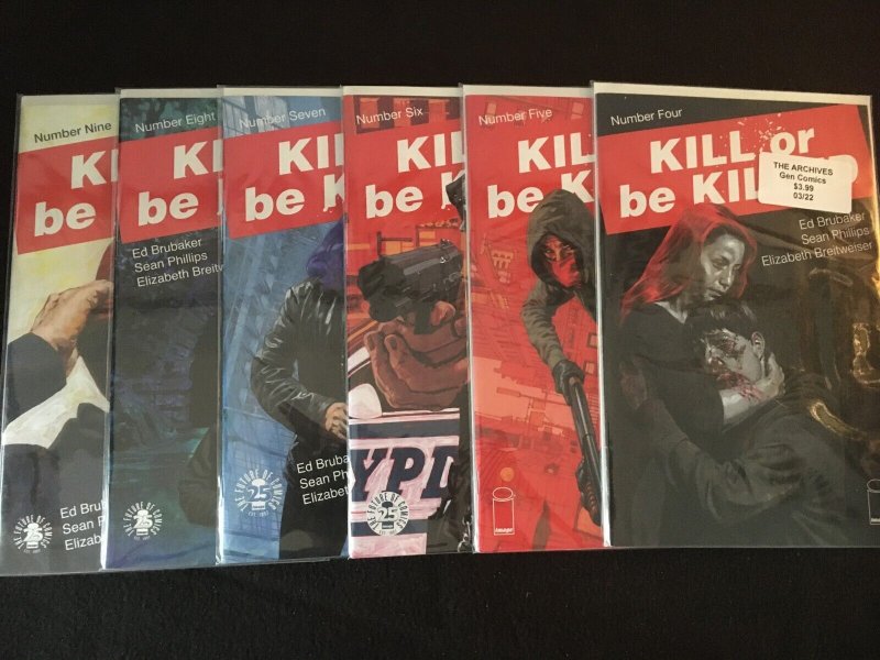 KILL OR BE KILLED #4, 5, 6, 7, 8, 9, 10, 11, 12, 17, 18, 19, 20 VFNM Condition