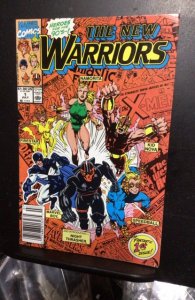 The New Warriors #1  (1990) 1st issue key! High-grade! NM- Wow! C’ville CERT!