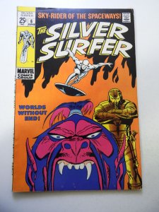 The Silver Surfer #6 VG Condition moisture stain bc, 1/4 Spine Split