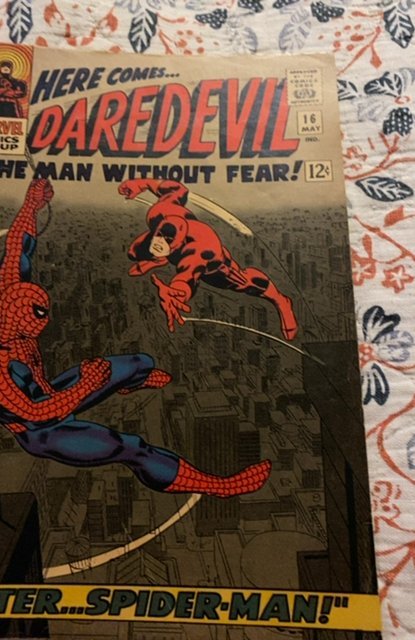 Daredevil 16 1st JOHN ROMITA spiderman artsee decription