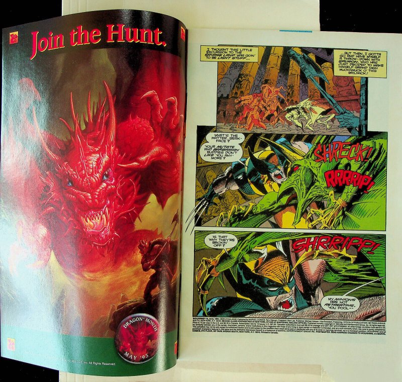 Wolverine #70 (Jun 1993, Marvel) - Near Mint