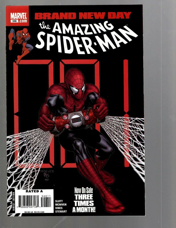 9 Amazing Spider-Man Comic Books # 544 544 545 547 548 549 551 552 553 TJ3