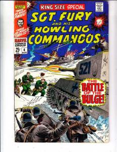 Sgt. Fury and His Howling Commandos King-Size Special #4 (Aug-68) FN/VF+ Mid-...