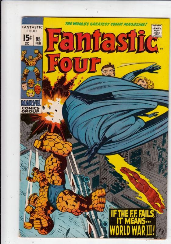 Fantastic Four #95 (Feb-70) VF High-Grade Fantastic Four, Mr. Fantastic (Reed...