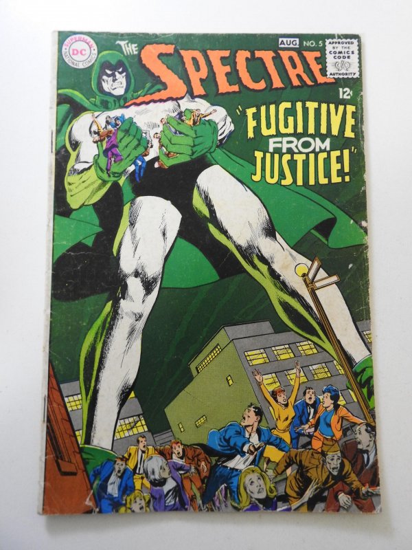 The Spectre #5 (1968) VG Condition moisture stain