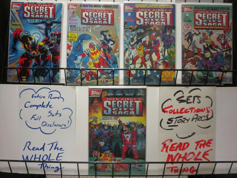 SECRET CITY SAGA (1993 TOPPS) 0,1-4 DITKO, KirbyverseTH