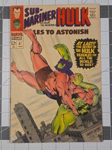 Tales to Astonish #87 Hulk-Killer Vs Hulk Cover—(Marvel Comics January 1967)