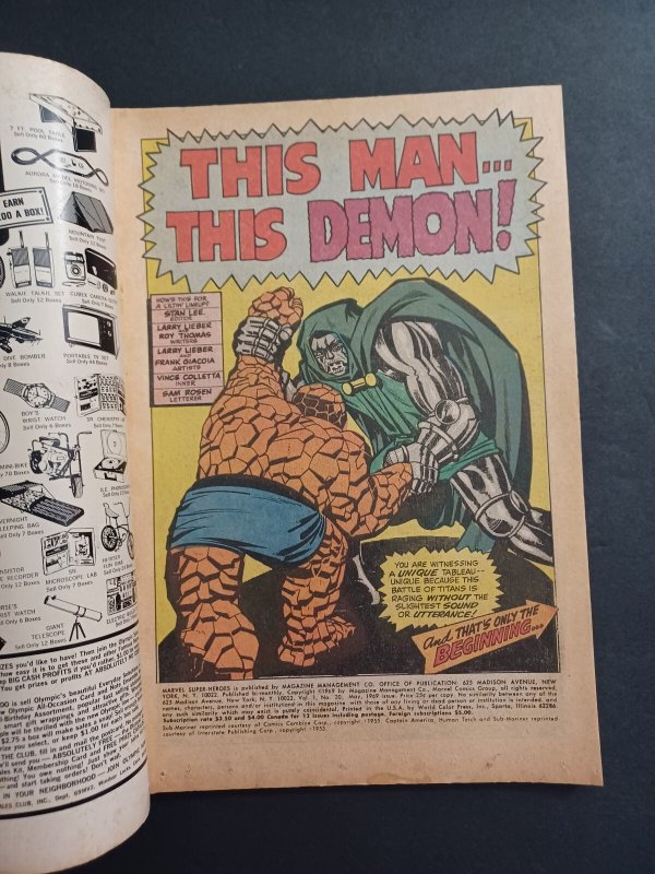 Marvel Super-Heroes #20 - 1st solo Doctor Doom - 1969 - FN/VF