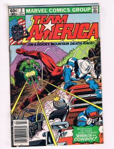 Team America #2 FN Marvel Comics Comic Book Wrench Cowboy July 1982 DE34