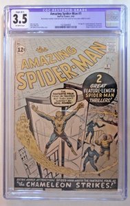 Amazing Spider-Man #1 (Marvel/ March 1963) CGC RESTORED Grade 3.5