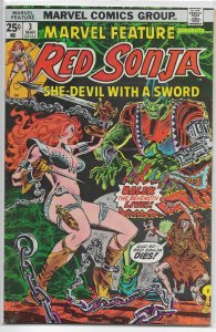 Marvel Feature (vol. 2, 1975) #3 FN Red Sonja, Bruce Jones/Thorne