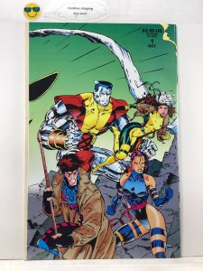 X-Men #1 Gatefold Cover (1991) NM Key has a fold out to see four covers