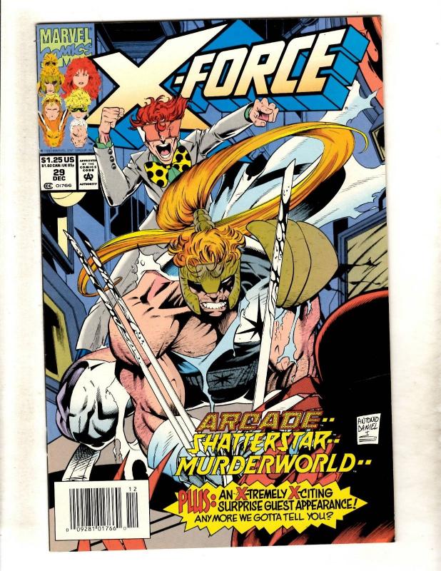 Lot Of 12 X-Force Marvel Comic Books # 1 4 5 9 20 21 24 26 27 28 29 30 CJ12