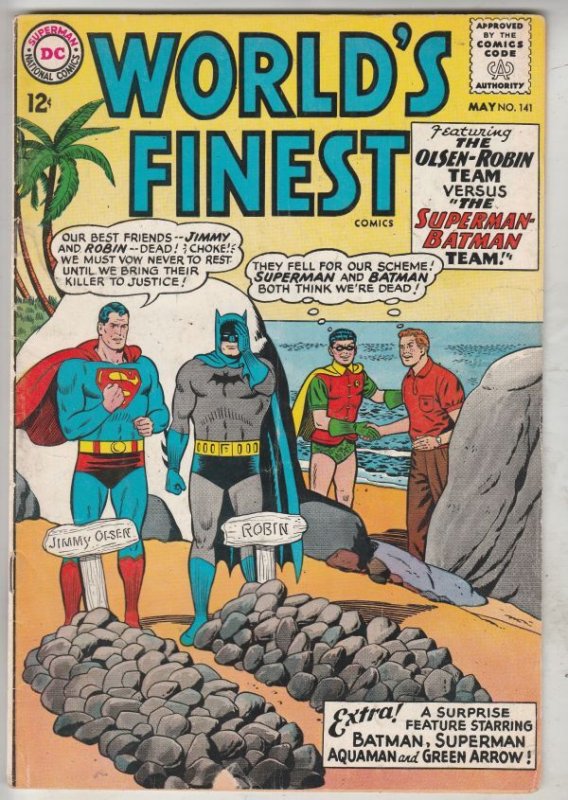 World's Finest #141 (May-65) VF/NM High-Grade Superman, Batman, Robin