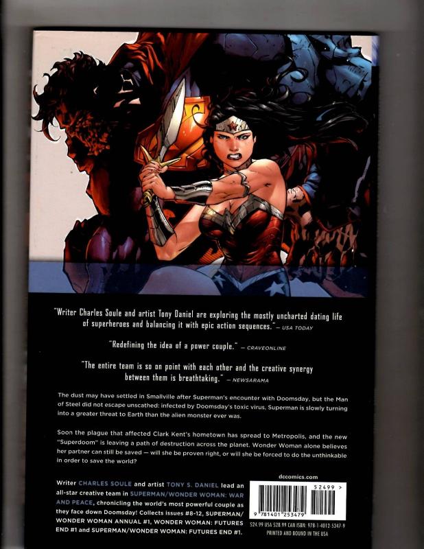 WAR AND PEACE Vol. # 2 Superman Wonder Woman DC Comics Hardcover Book Soule J350