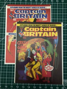 Captain Britain #2, 3 UK comic magazines.  (1985)