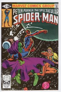 SPECTACULAR SPIDER-MAN #51 - 5.5 - OW-W  - VS Mysterio - White Tiger - Miller