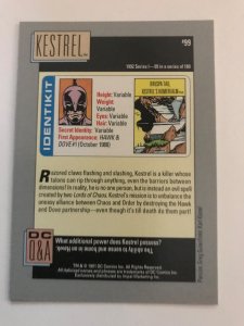 KESTREL #99 card : 1992 DC Universe Series 1, NM/M, Impel;  Hawk & Dove villain