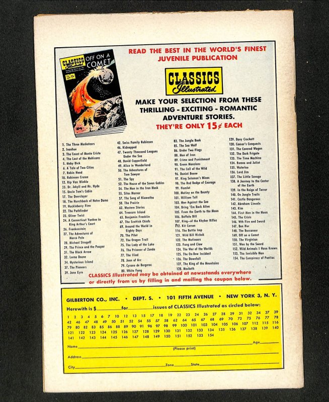 Classics Illustrated #154