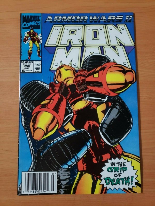 Iron Man #258 Newsstand Edition ~ VERY FINE - NEAR MINT NM ~ 1990 Marvel Comics