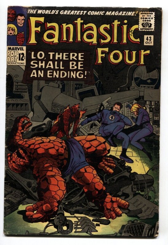 Fantastic Four #43 1965 Jack Kirby- Frightful Four VG