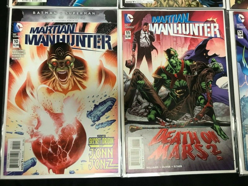 MARTIAN MANHUNTER #4, 8-12 6PC LOT (VF) DEATH ON MARS!! 2007-16