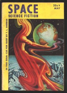 Space Science Fiction #6 5/1953-Pulp fiction-Philip K. Dick-Cyril Kornbluth & ot