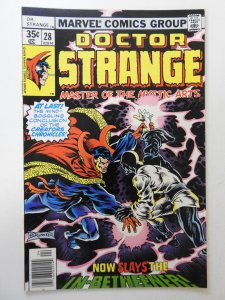 Doctor Strange #28 (1978) VG Condition cover & 1st wrap detached bottom staple